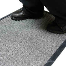 Anti Slip Custom Embossed Carpet Dust Control Door Mat with Rubber Backing